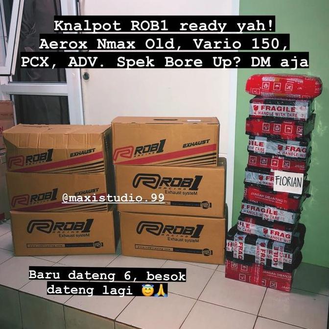 Promo Knalpot Rob1 Rob1 All New Nmax Aerox 155 Vva Connected Cap V