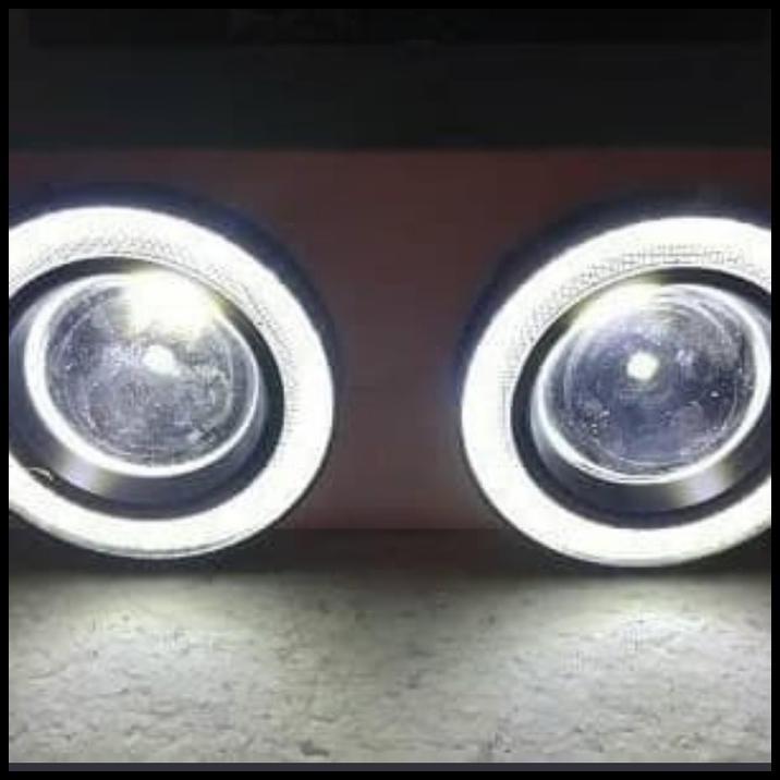 TERLARIS FOG LAMP ENGEL EYES RING 89 LED 2 WARNA MOBIL ALL NEW AVANZA VELOZ 