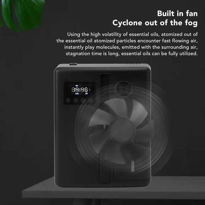 Diffuser Essential Oil Aromatherapy Bluetooth Lcd Display 200Ml Nano Atomizer Jangkauan 600M Smart A