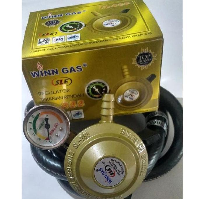 Regulator Matic WINN GAS SL 888 Meter Selang LPG PSI Super aman