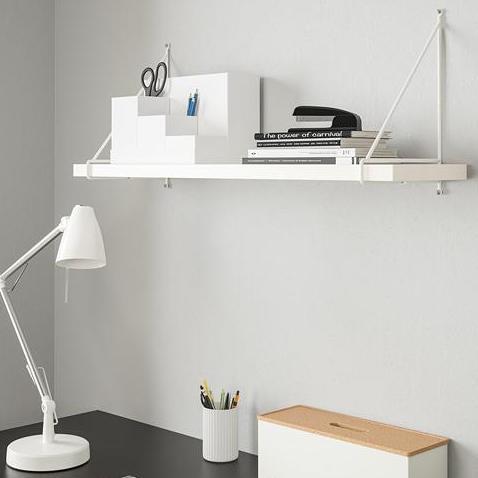 Rak dinding putih minimalis / rak hias / rak serbaguna / rak bumbu