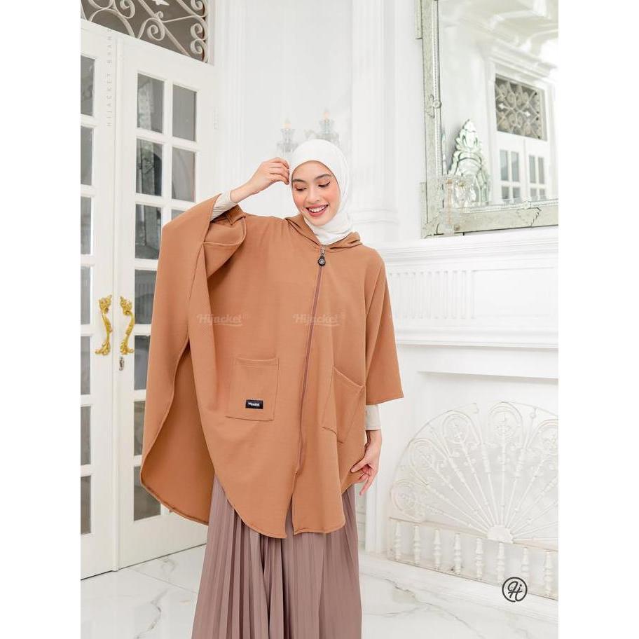 Hijacket Aisya Outer Rompi Panjang Kekinian | Jaket Hijab Panjang Muslimah | Bahan Coco Knit Premium