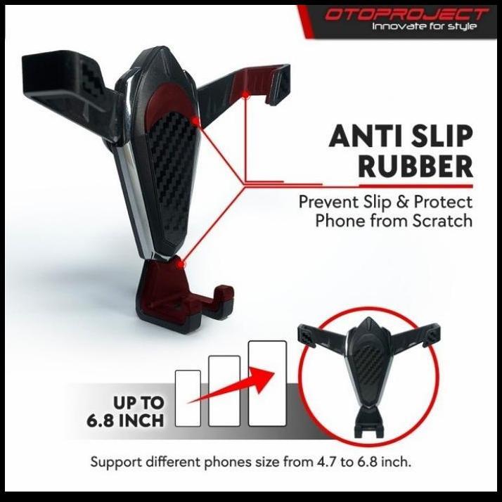 TERBARU PHONE HOLDER TEMPAT TATAKAN HP MOBIL ALL NEW JAZZ CARBON 