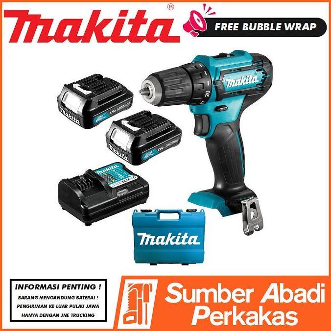 Makita Df 333 Dwye Mesin Bor Cordless Drill Baterai Df333Dwye Df333