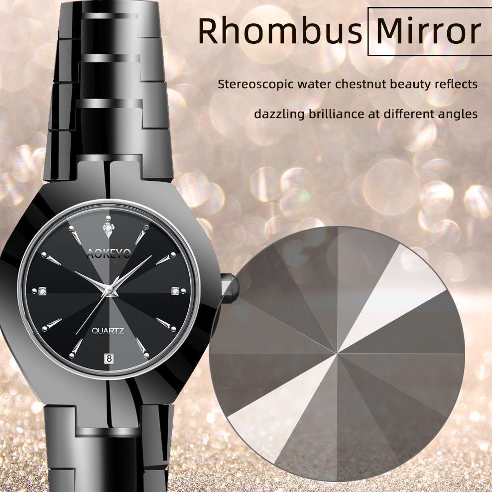 PROMO AOKEYO W101 Jam Tangan Wanita Original Berlian Anti Air Analog Bisnis Kuarsa Jam Tangan Cewek 