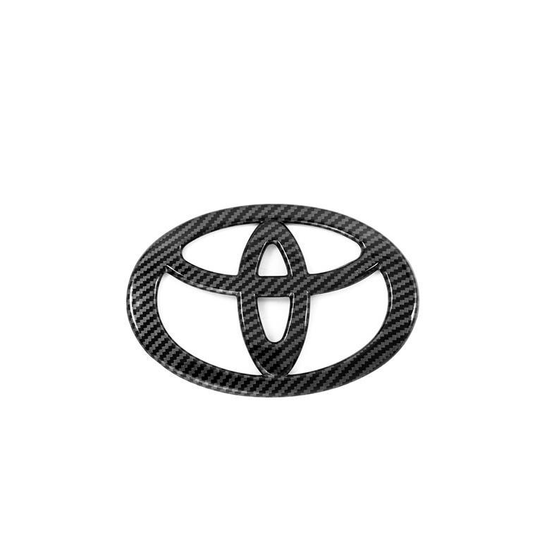 Viral  Logo Setir Mobil Avanza / Stiker Stir Mobil Serat Karbon Hitam Untuk Toyota