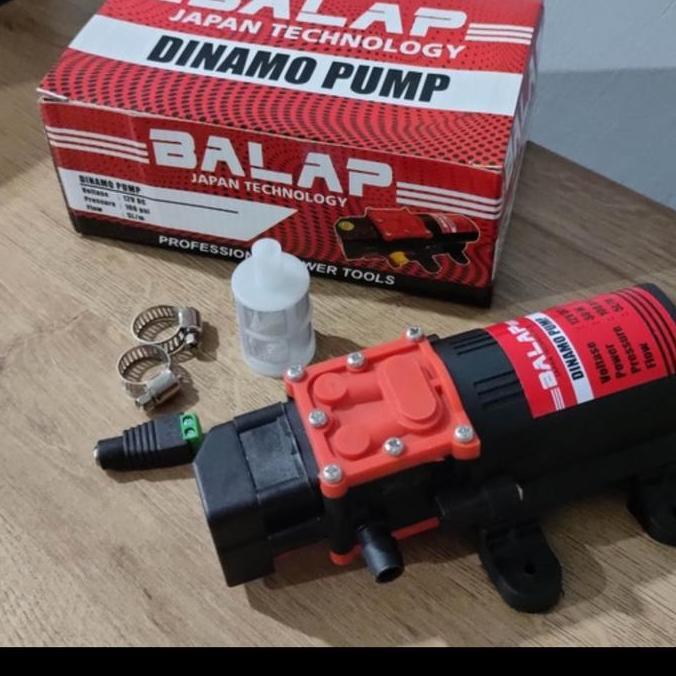 Pompa Pendorong Shower Otomatis DC 12 Volt + Bonus