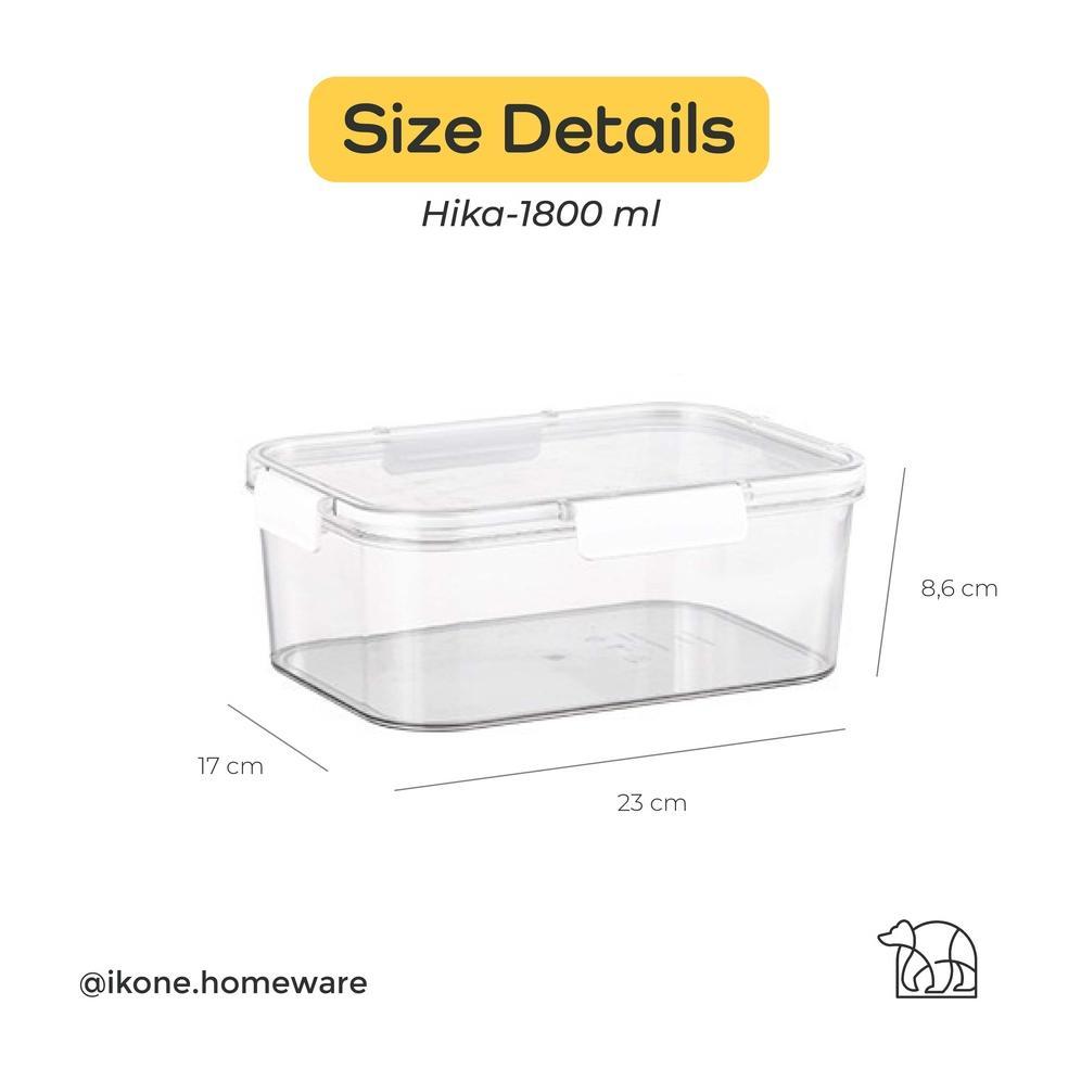 PROMO TERBARU IKONEHIKA Kontainer Makanan Stackable Tempat Penyimpanan Makanan Serbaguna Kedap Udara