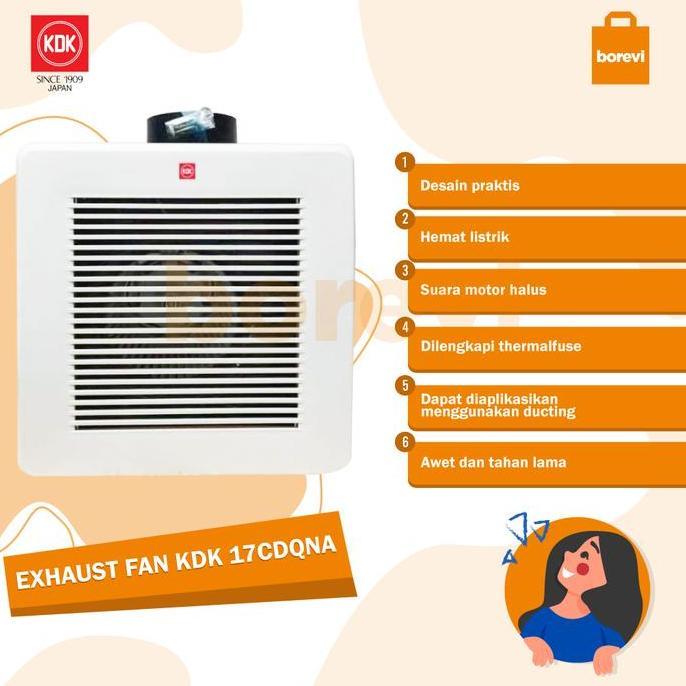 Sale Kdk 17Cdqna Ceiling Exhaust Fan 6 Inch Plafon Cerobong Sirocco Hexos