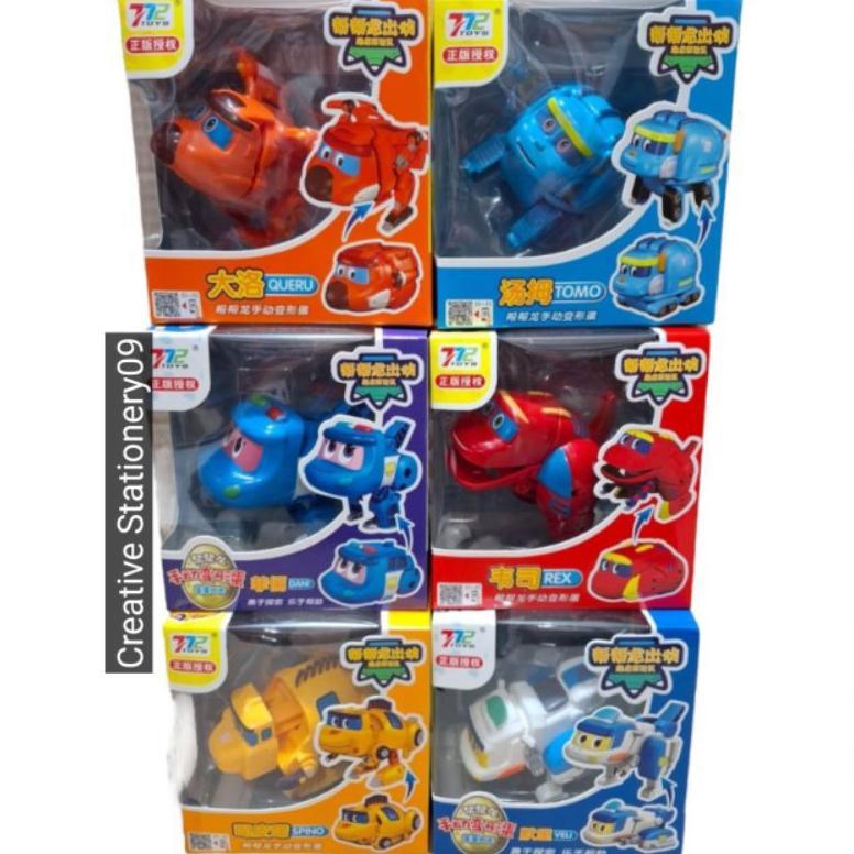 wajib punya mainan anak gogo dino / gogo dino robot transformer petualangan dino robot