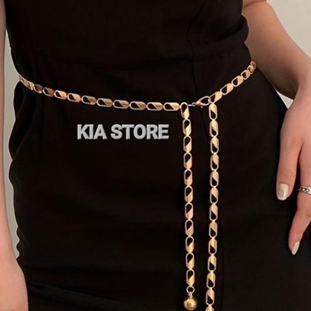 Ikat Pinggang Rantai Wanita Sabuk Rantai Wanita Belt Wanita Untuk Dres Belt Rantai