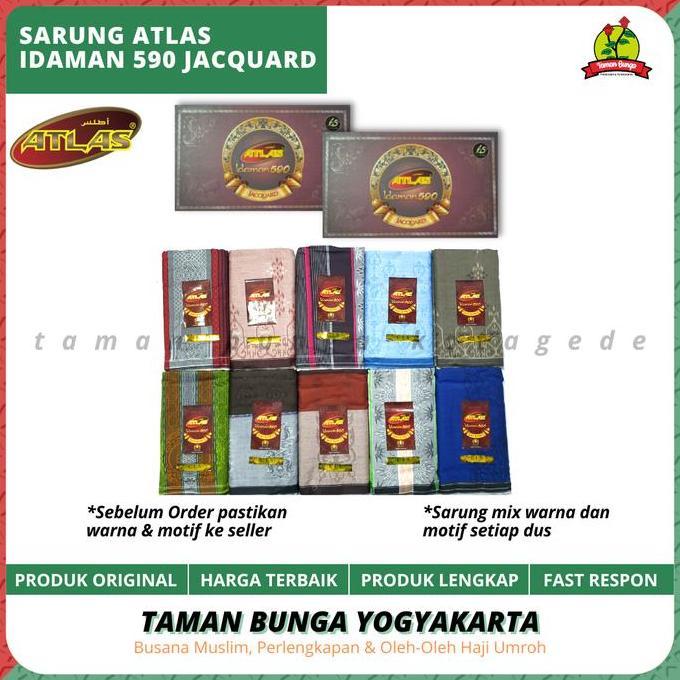 SARUNG ATLAS IDAMAN 590 JACQUARD / SARUNG ATLAS / / SARUNG / GROSIR
