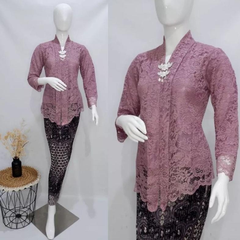 New Product Kebaya Brokat Kartini - Kebaya Modern - Set Kebaya Wisuda Modern - Kebaya Remaja - Kebay