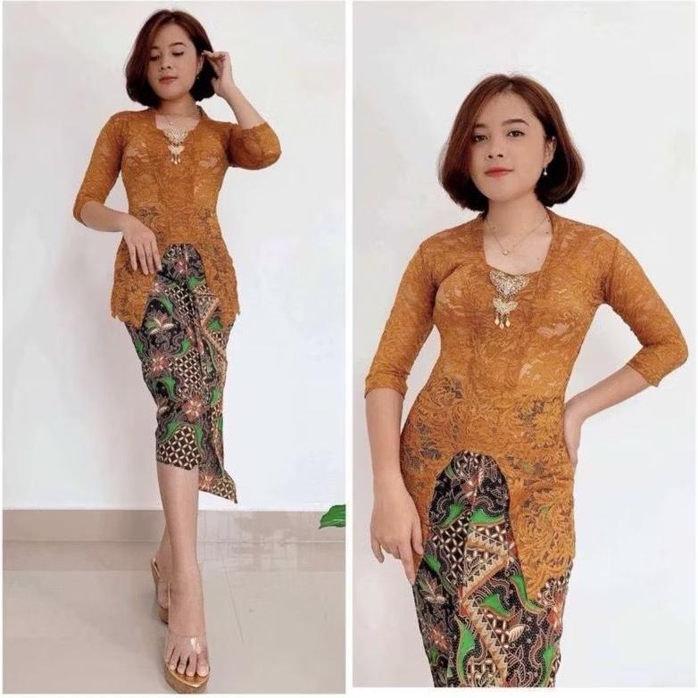 BIG SALE Kebaya Bali BROKAT SOFIA Bed Lengan Panjang Pendek Lilit Tumpuk Tangan 7/8 3/4 Model Siku (
