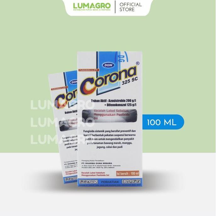 Fungisida Corona 325SC 100ml Azoksistrobin Difenokonazol Pengendali Penyakit Pada Tanaman Corona325S