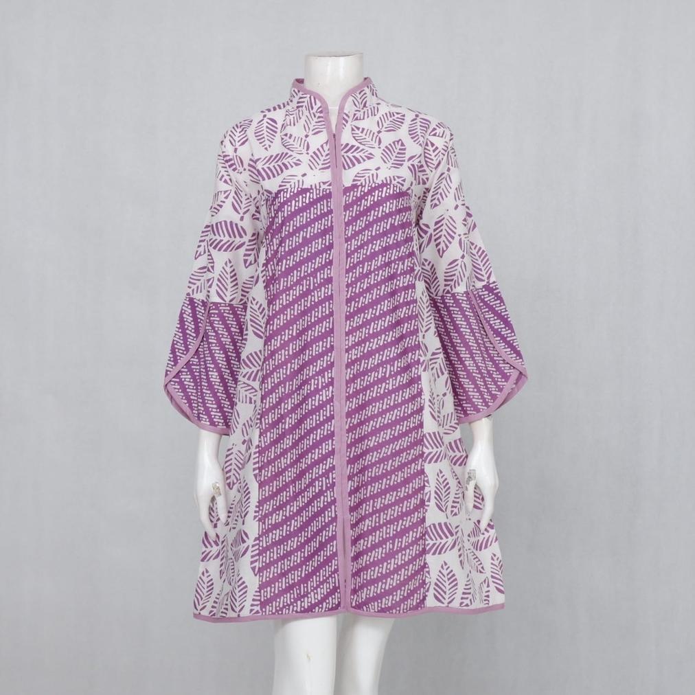 TERBARU ELZAEDA TUNIK BATIK JUMBO LD 110, 120, 130, 140, 150CM BUSUI RESLETING DEPAN