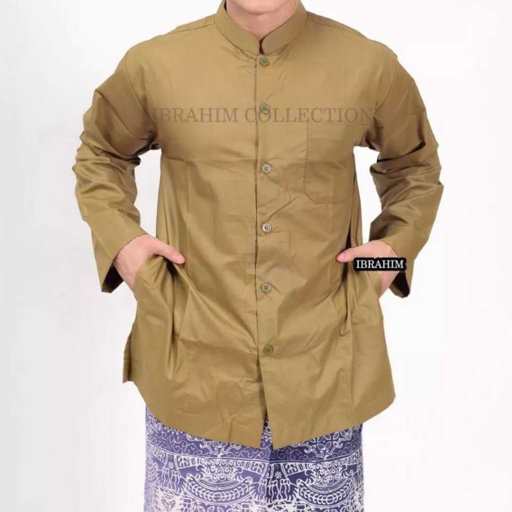 Garansi Baju Koko Lengan Panjang Pria Baju Koko Buat Grub Hadroh Sholawatan Kekinian
