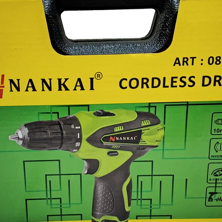 Harga Diskon!! Nankai Japan Technology Mesin Bor Cordless Besar 10 Mm Baterai 12V 12 Volt Plus Acc