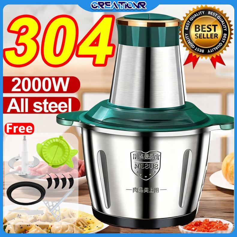 BEST DEALS BLENDER DAGING LISTRIK 5L - Penggiling Stainless Steel 1000W, Chopper Multi Fungsi Untuk 