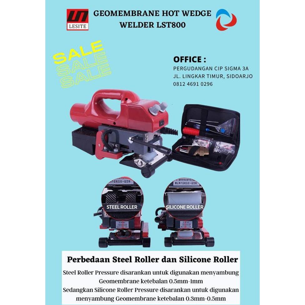 ZISIMAHE Geomembrane Hot Wedge Welder LST800-Mesin Sambung Geomembrane