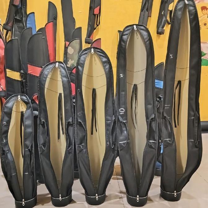 tas joran pancing hard case 60 - 200 cm ( fiber + mangkuk ) kapasitas 2-3 joran + real tanpa real mu