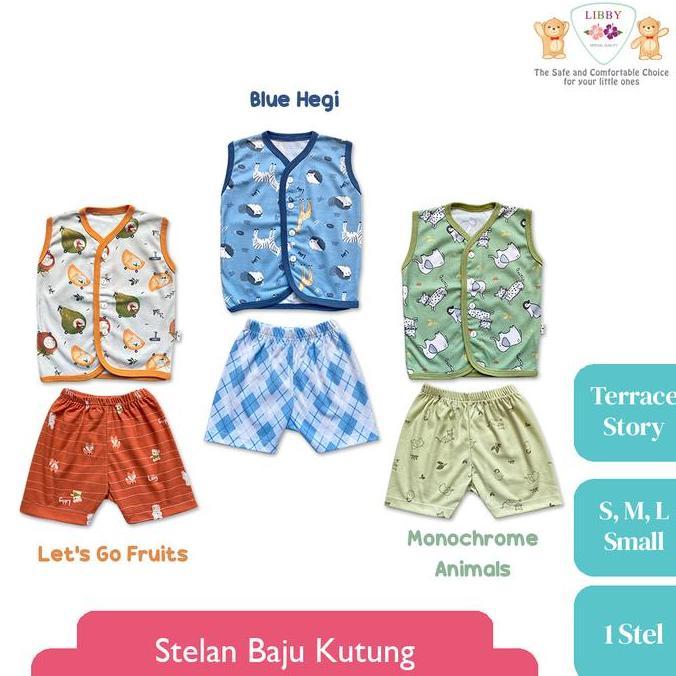 BIG SALE - LIBBY Stelan Baju Kutung Anak Kecil Motif Terrace Story (1stel)