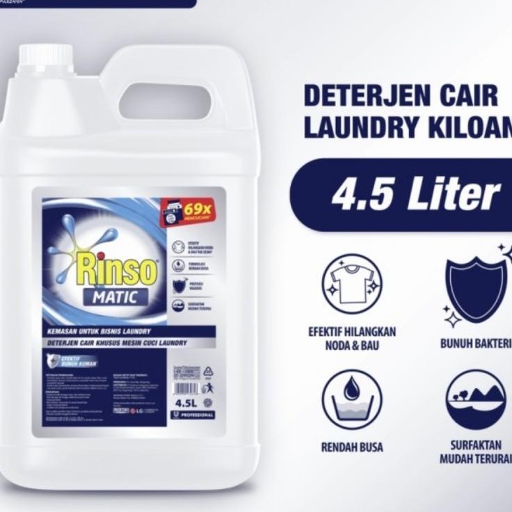 Rinso Cair Matic Profesional Jerigen 4,5 Liter Rinso Matic Cair