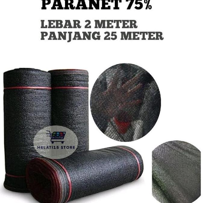 Paranet 75% Lebar 2 Meter Panjang 25 Meter