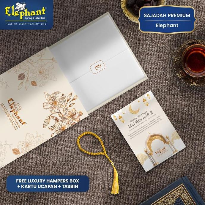Elephant Hampers Box Sajadah Premium | Hampers Box Sajadah Turki Travel Premium | Kado Sajadah Lebar