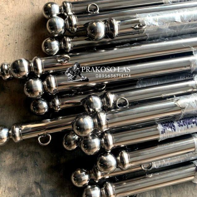 Tiang Bendera Stainless/Tiang Bendera Jalan/Tiang Bendera