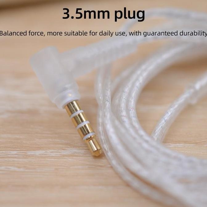Odio- Kabel Kz Silver Upgrade With Mic Kz Cable Type B / C Edx Zsn Pro Ultra