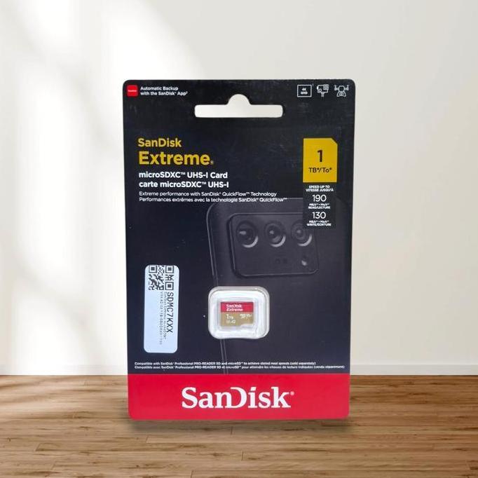 MICRO SD 1TB SANDISK EXTREME 190 MB/S ORIGINAL 1 TB  SDXC CARD MEMORY ORI ORIGINAL DAN TERPERCAYA