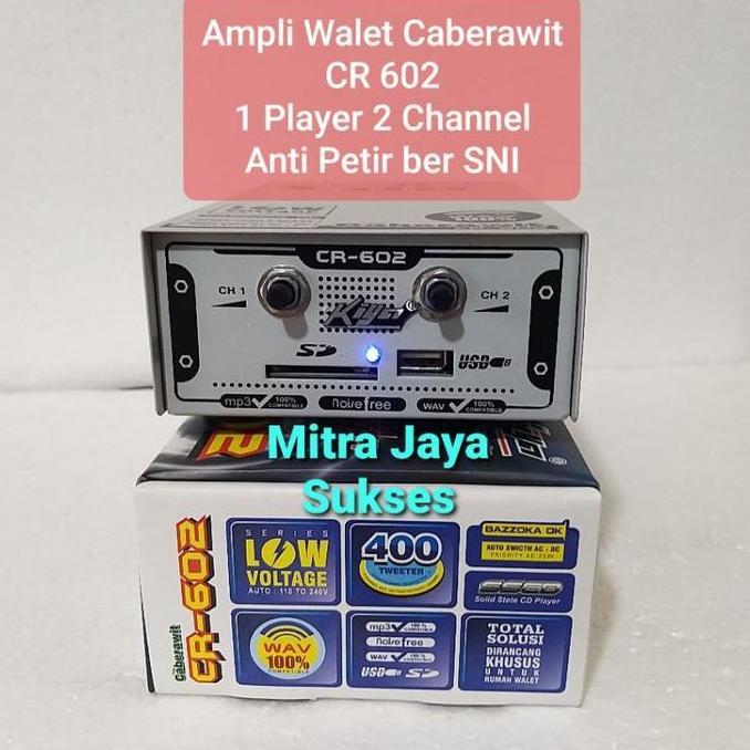 Ampli walet Caberawit kiya CR 602 Anti Petir Amplifier Walet CR602