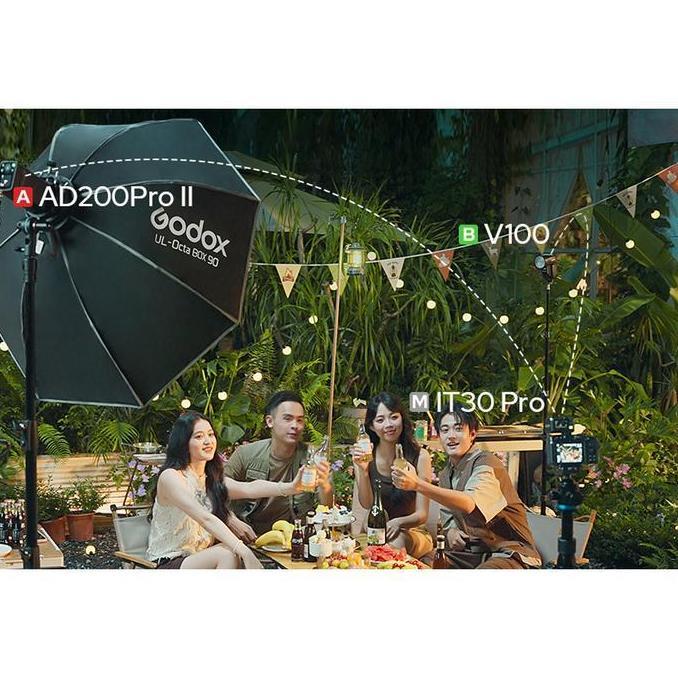 Whystudio- Godox It30 Pro Mini Iflash Kamera Flash Hitam It30Pro Untuk Sony Fujifilm Canon Nikon Tri