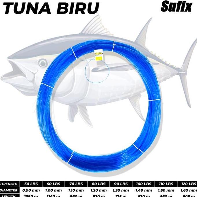SENAR PANCING SUFIX BIRU TUNA SUPER STRONG