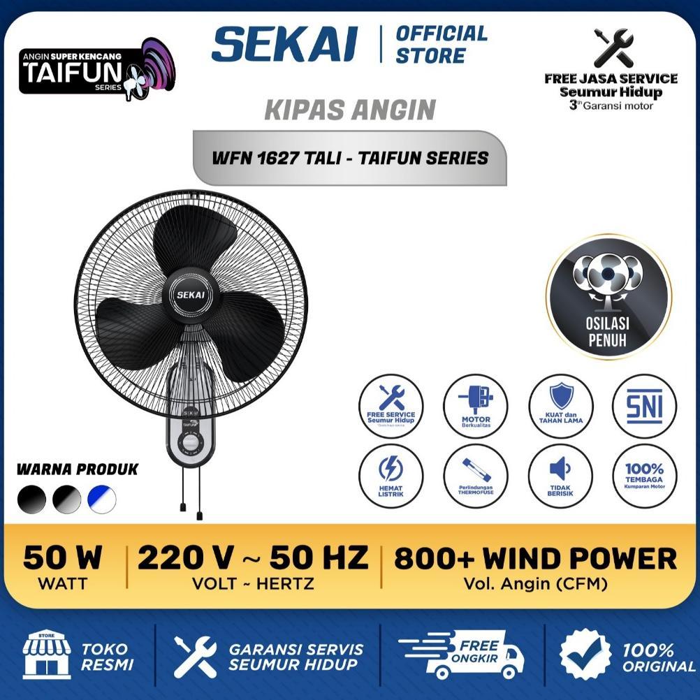 RAVELLACOLLECT SEKAI KIPAS ANGIN DINDING / WALL FAN TORNADO 16 INCH TAIFUN SERIES & ECO SERIES  -  W