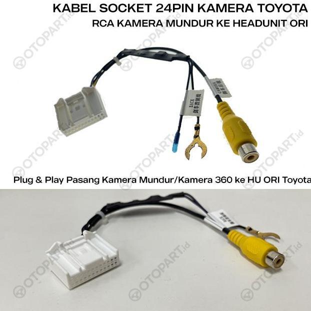 Soket Kamera Mundur Rca Hu Ori Toyota Avanza/Calya/Innova/Fortuner