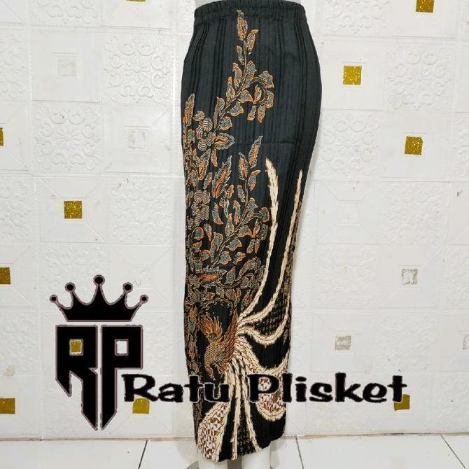 Hadirpopuler- Rok Plisket Batik Motif Garuda Allsize Tersedia Sampai Ukuran Jumbo/ Plisket Batik / B