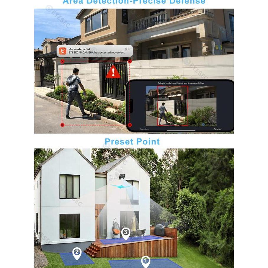 Looking- Cctv Outdoor Eyesec Stc Ip66 3X Optical Zoom Onvif Tuya App