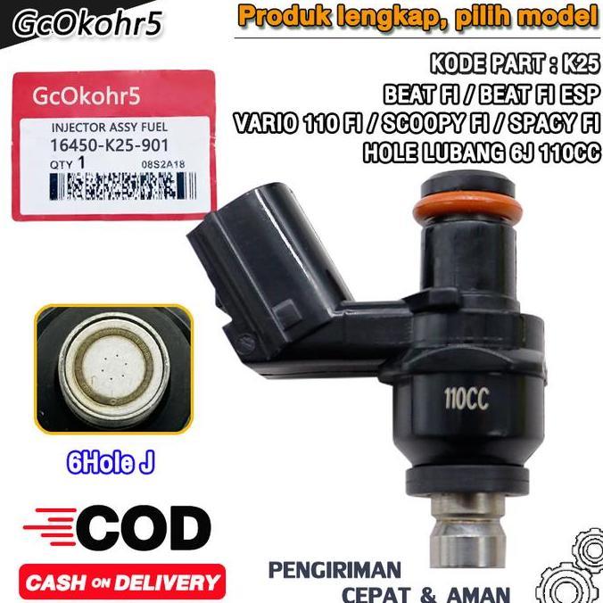 Injektor Injector + Sensor Tps Beat Fi, Beat Esp 2015-2019, Beat Pop, Vario Fi 125, Scoopy Fi, Beat 
