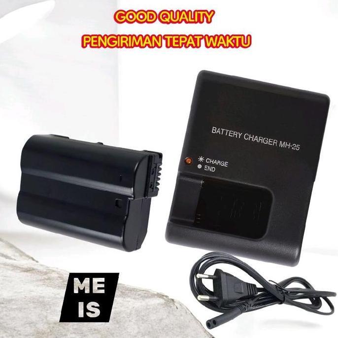 TERBARU - Paket Baterai & Charger Nikon D750 D800 D800E - Battery Batre casan