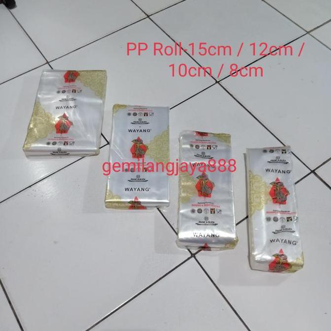 Newstockcik- Plastik Pp Roll Wayang Uk 15Cm / 12Cm / 10Cm / 8Cm, Pp Roll Panjang