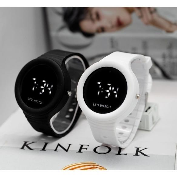 PREMIUM WBS JAM TANGAN LED DIGITAL PRIA WANITA RUBBER ELECTRONIC FASHION COUPLE ANAK REMAJA PREMIUM 