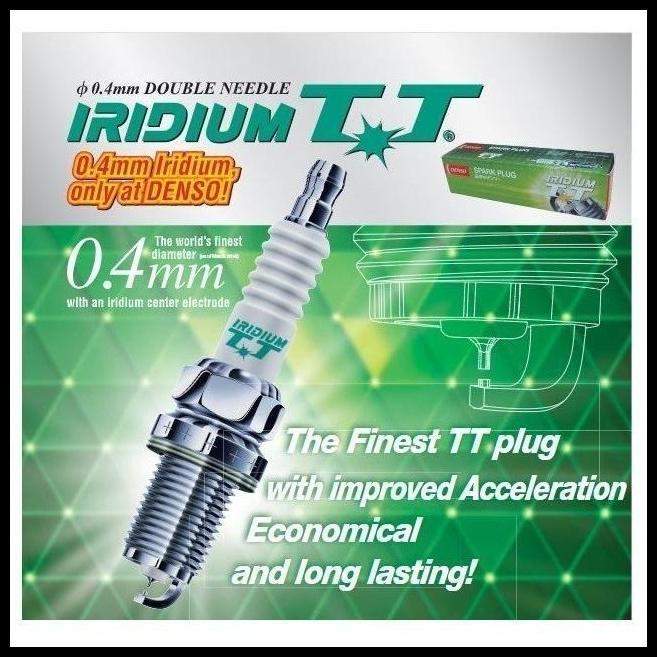 DISKON BUSI TOYOTA AGYA 1.2 / CALYA 1.2 ASLI DENSO IRIDIUM TT JAPAN 