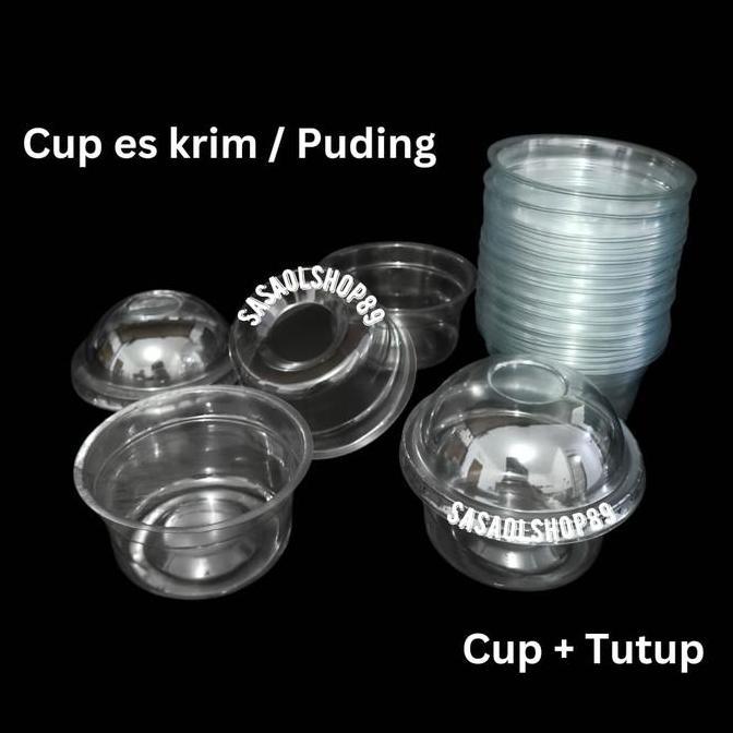 Cook- Cup Es Krim (50Pcs) Cup Puding Jelly 120Ml