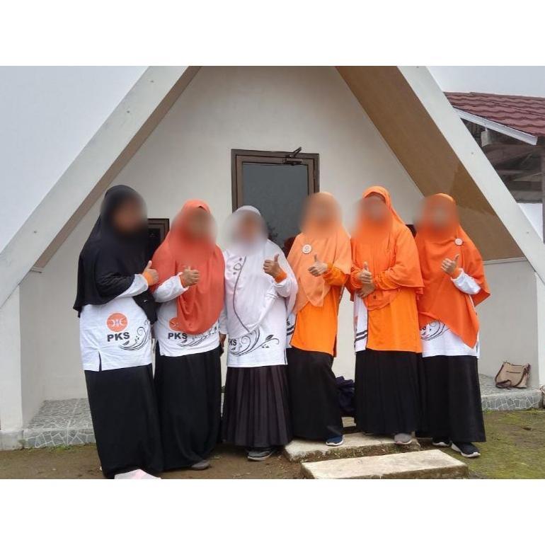 Kaos Pks Akhwat Tunik Orange Katun Combed 30S Langsung Kirim