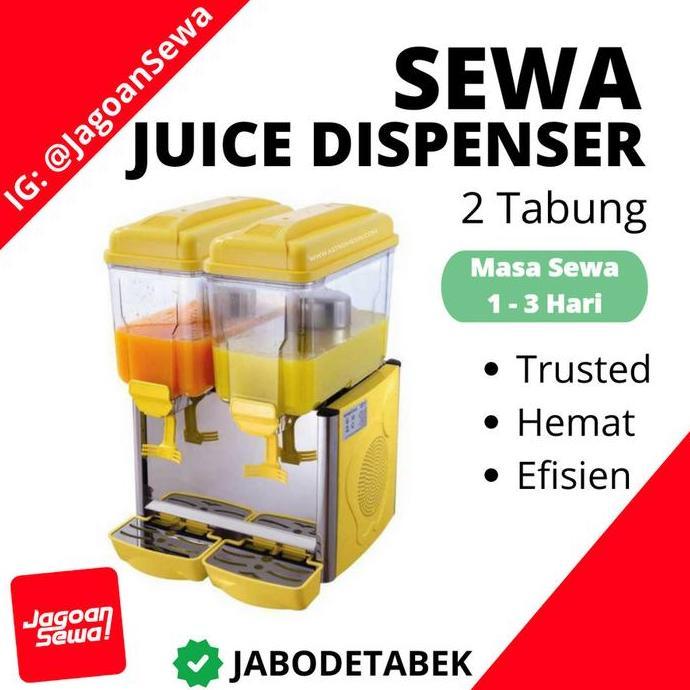 RENTAL (1 - 3 Hari) Juice Dispenser 2 Tabung GEA