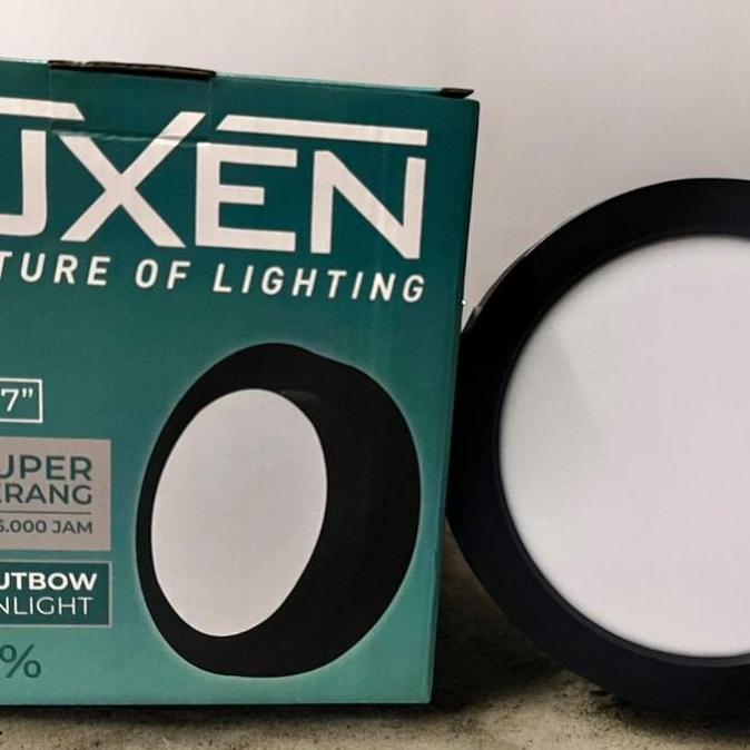 Luxen lampu downlight led galaxy outbow bulat body hitam