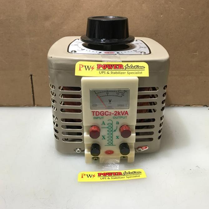 OKI TDGC2-2000 AC VOLTAGE REGULATOR OKI SLIDE REGULATOR OKI 2000W, Alat Pengatur Turun Naik Voltase 