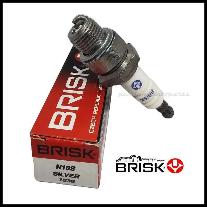 DISKON BUSI MOTOR BRISK SILVER N10S ORIGINAL BUSI 2TAK DRAT PENDEK 